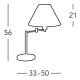 Kolarz 264.71.4 - Tafellamp HILTON 1xE27/60W/230V