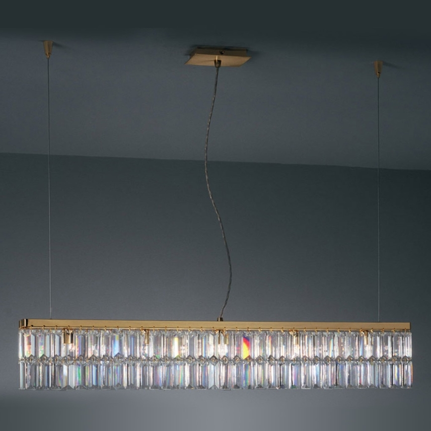 Kolarz 314.87.3 - Kristallen hanglamp aan kabel PRISMA 7xG9/25W/230V 24K goud