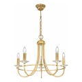 Kolarz 330.85.8C - Kristallen kroonluchter aan ketting IMPERIAL 5xE14/60W/230V goudkleurig