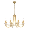 Kolarz 330.88.8C - Kristallen kroonluchter aan ketting IMPERIAL 8xE14/60W/230V goudkleurig