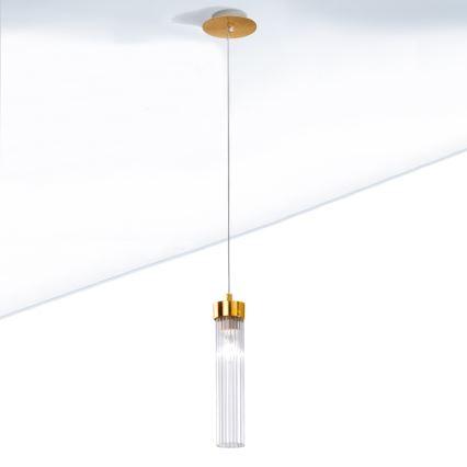 Kolarz 6009.30130 - Hanglamp aan een koord RAGGIO 1xE14/25W/230V 24K goud