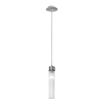 Kolarz 6009.30150 - Hanglamp aan een koord RAGGIO 1xE14/25W/230V zilver