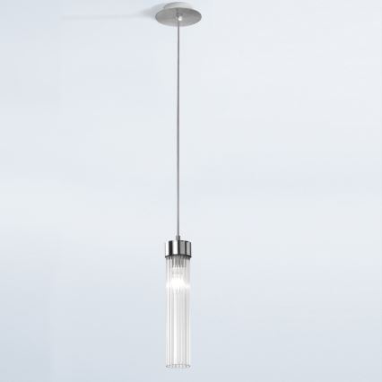 Kolarz 6009.30150 - Hanglamp aan een koord RAGGIO 1xE14/25W/230V zilver