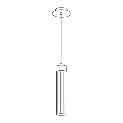 Kolarz 6009.30150 - Hanglamp aan een koord RAGGIO 1xE14/25W/230V zilver