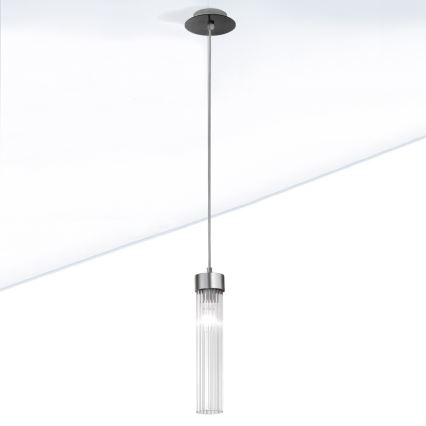 Kolarz 6009.30160 - Hanglamp aan een koord RAGGIO 1xE14/25W/230V mat chroom