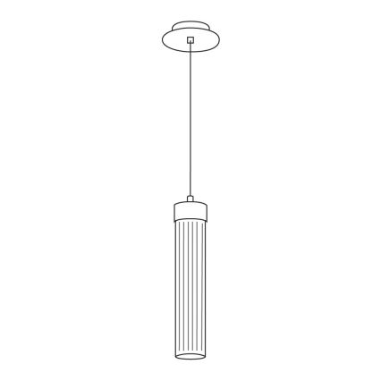 Kolarz 6009.30160 - Hanglamp aan een koord RAGGIO 1xE14/25W/230V mat chroom