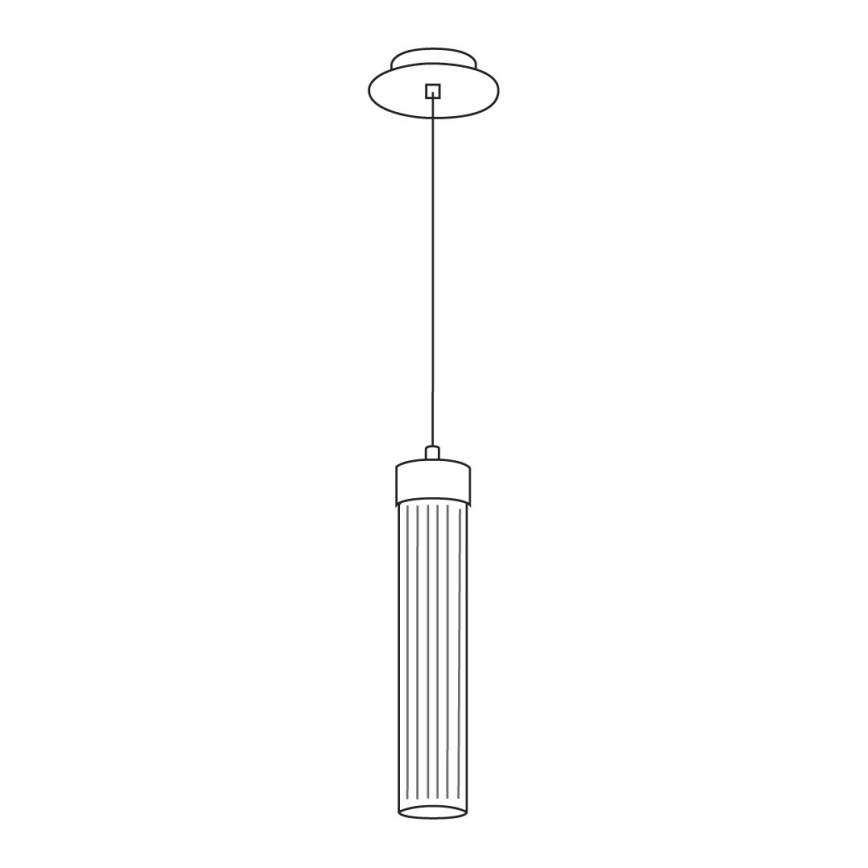 Kolarz 6009.30160 - Hanglamp aan een koord RAGGIO 1xE14/25W/230V mat chroom