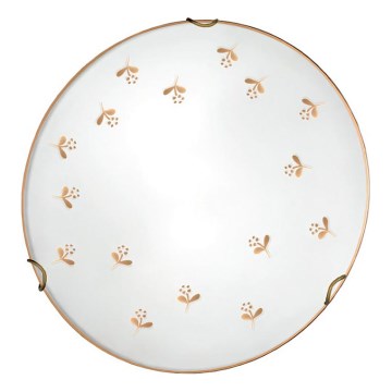 Kolarz 731.11.4.160 - Wandlamp NONNA 1xE27/60W/230V, Ø 30 cm, bloemenmotief, roségoud