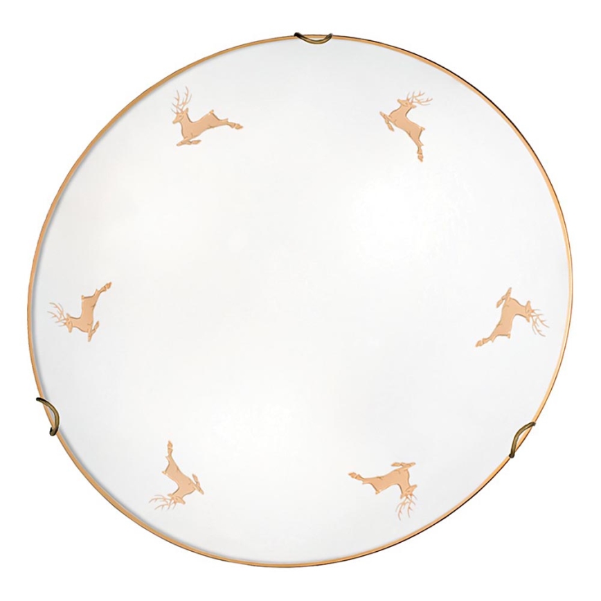 Kolarz 731.12.4.150 - Wandlamp NONNA 2xE27/60W/230V Ø 40 cm hertengewei roségoud