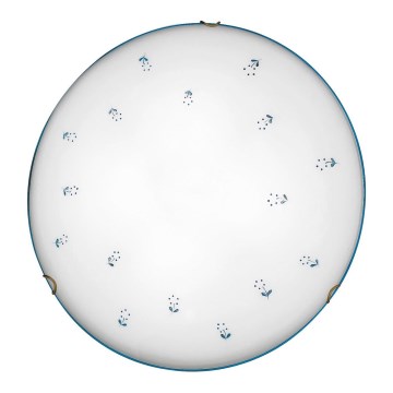 Kolarz 731.13.4.17 - Plafondlamp NONNA 3xE27/60W/230V diameter 50 cm blauw