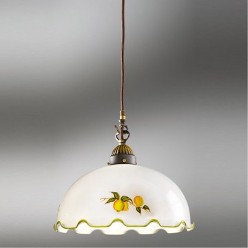 Kolarz 731.30.116 - Hanglamp aan kabel NONNA 1xE27/75W/230V Ø 20 cm met citroenen