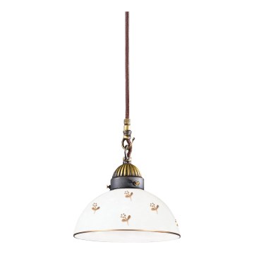 Kolarz 731.30.170 - Hanglamp aan kabel NONNA 1xE27/75W/230V Ø 20 cm bloemen roségoud
