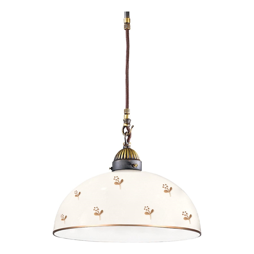 Kolarz 731.30.171 - Hanglamp aan kabel NONNA 1xE27/75W/230V Ø 30 cm bloemen roségoud