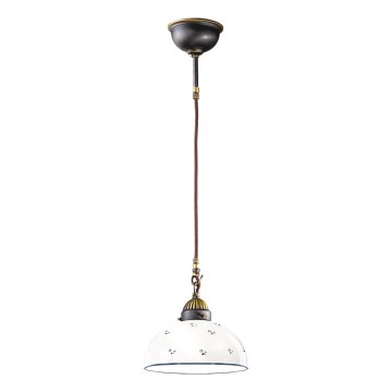 Kolarz 731.30.24 - Hanglamp aan een koord NONNA 1xE27/75W/230V diameter 30 cm blauw