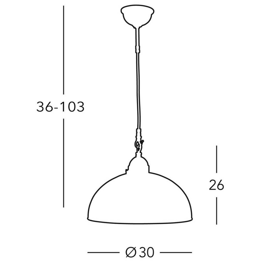Kolarz 731.30.54 - Hanglamp aan koord NONNA 1xE27/75W/230V