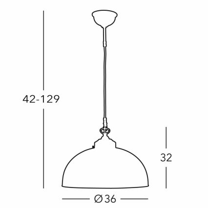 Kolarz 731.32.102 - Hanglamp aan een koord NONNA 1xE27/75W/230V diameter 36 cm hert groen