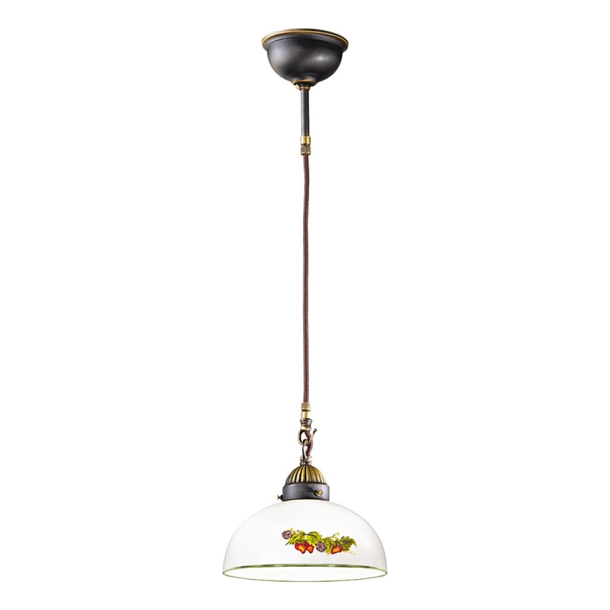 Kolarz 731.32.139 - Hanglamp aan een koord NONNA 1xE27/75W/230V diameter 36 cm druiven/aardbeien