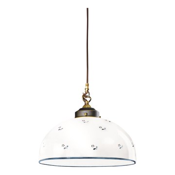 Kolarz 731.32.19 - Hanglamp aan een koord NONNA 1xE27/75W/230V diameter 36 cm blauw