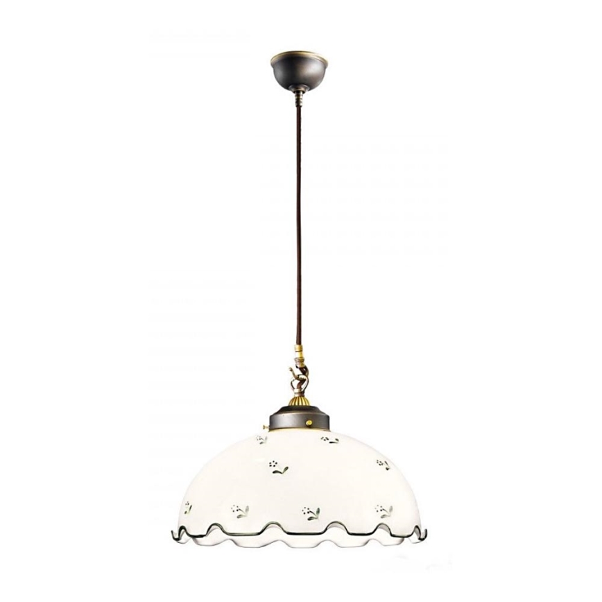 Kolarz 731.32.22 - Hanglamp met blauwe decoraties aan koord NONNA 1x E27 / 75W / 230V