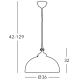 Kolarz 731.32.55 - Hanglamp aan koord NONNA 1xE27/75W/230V