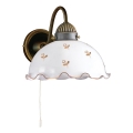 Kolarz 731.61.160 - Wandlamp NONNA 1xE27/75W/230V, bloemenmotief, roségoud