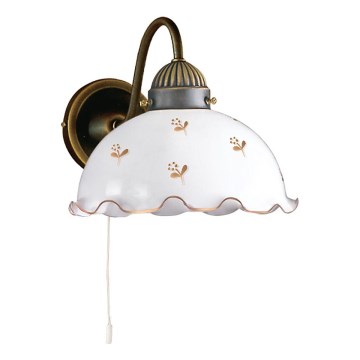 Kolarz 731.61.160 - Wandlamp NONNA 1xE27/75W/230V, bloemenmotief, roségoud