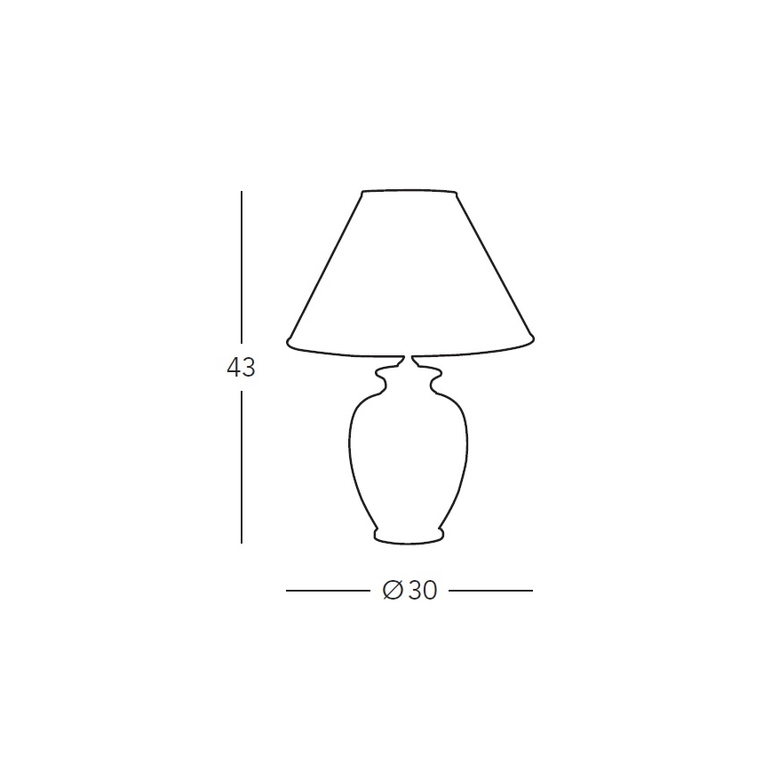 Kolarz 731.70W.100 - Tafellamp NONNA 1xE27/100W/230V wit