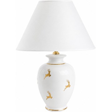 Kolarz 731.70W.150 - Tafellamp NONNA 1xE27/100W/230V hertenmotief wit/goud