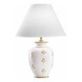 kolarz 731.70W.160 - Tafellamp NONNA 1xE27/100W/230V met bloemen, wit/goud