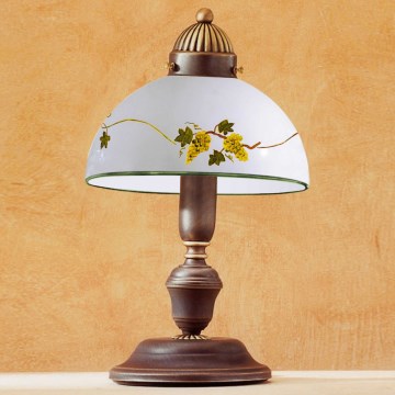 Kolarz 731.73.122 - Tafellamp NONNA 1xE27/75W/230V wijnrood