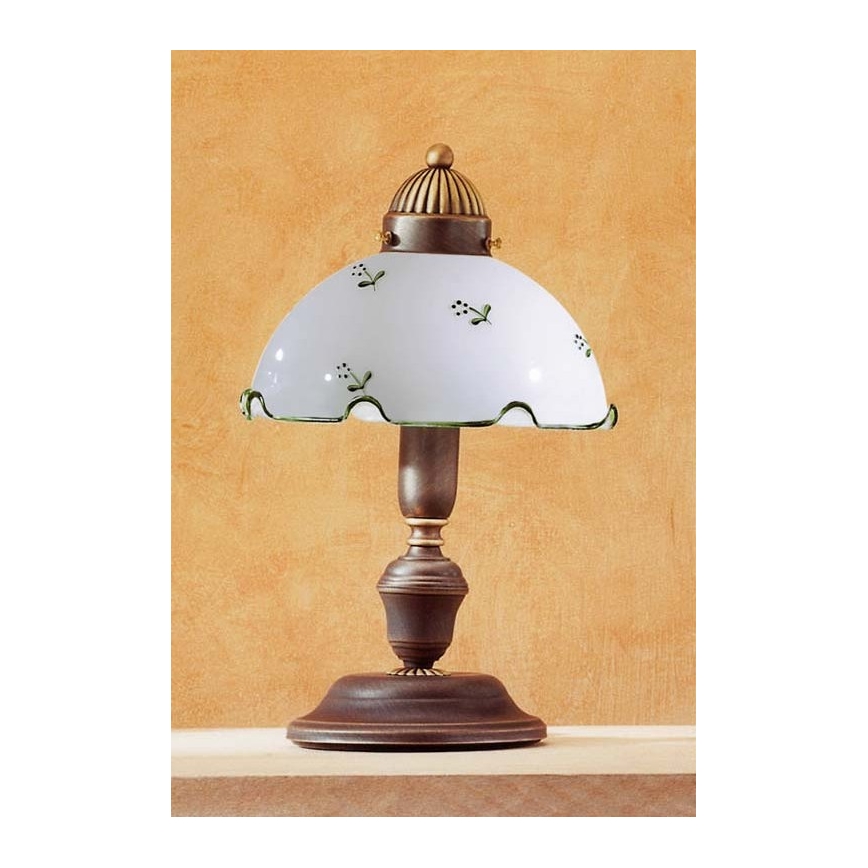 Kolarz 731.73.21 - Tafellamp met groene decoraties NONNA 1x E14 / 60W / 230V
