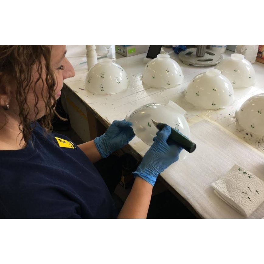 Kolarz 731.73.21 - Tafellamp NONNA 1xE27/75W/230V groen