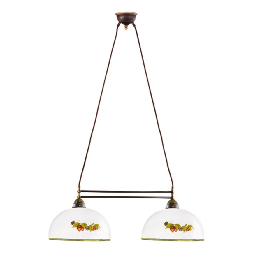 Kolarz 731.82.136 - Hanglamp aan een koord NONNA 2xE27/75W/230V druiven/aardbeien