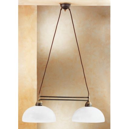 Kolarz 731.82.54 - Hanglamp NONNA 2x E27 / 75W / 230V