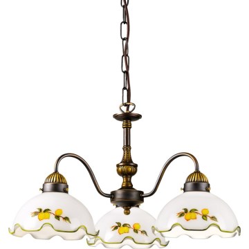 Kolarz 731.83.116 - Kroonluchter aan ketting NONNA 3xE27/75W/230V met citroenen