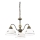 Kolarz 731.83.133 - Hanglamp aan ketting NONNA 3xE27/75W/230V hertengrijs