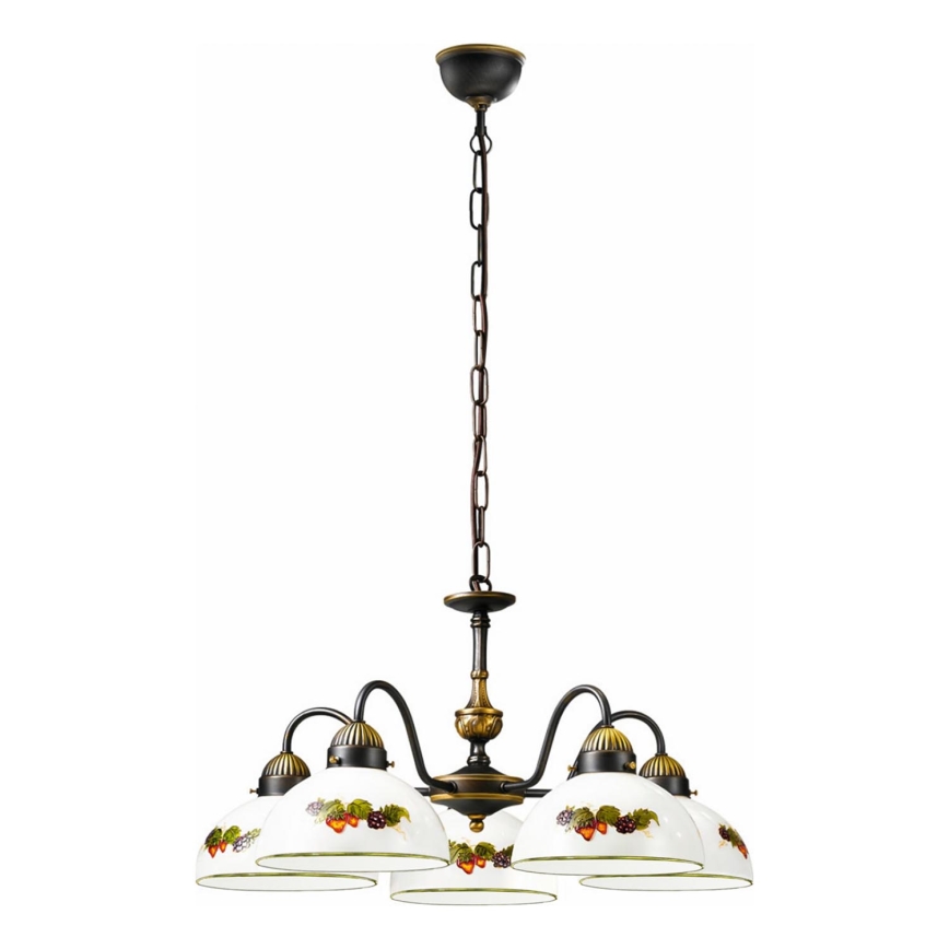 Kolarz 731.85.121 - Hanglamp aan een ketting NONNA 5xE27/75W/230V druiven/aardbeien