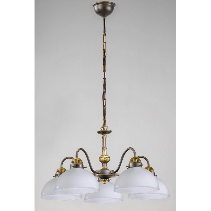 Kolarz 731.85.53 - Plafondlamp NONNA 5x E27/75W/230V