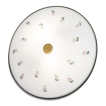 Kolarz 731.U12.4.70- Plafondlamp NONNA 2xE14/60W/230V diameter 32 cm groen/messing