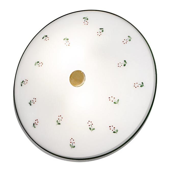Kolarz 731.U12.4.70- Plafondlamp NONNA 2xE14/60W/230V diameter 32 cm groen/messing
