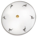 Kolarz 731.U13.4.133- Plafondlamp NONNA 3xE27/60W/230V diameter 42 cm grijs/messing