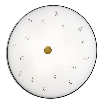 Kolarz 731.U14.4.70- Plafondlamp NONNA 4xE27/60W/230V diameter 54 cm groen/messing