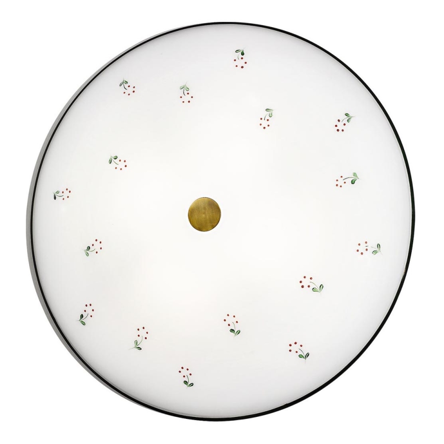 Kolarz 731.U14.4.70- Plafondlamp NONNA 4xE27/60W/230V diameter 54 cm groen/messing