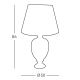 Kolarz 780.71 - Tafel Lamp DAUPHIN 1xE27/100W/230V