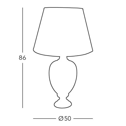 Kolarz 780.71 - Tafel Lamp DAUPHIN 1xE27/100W/230V