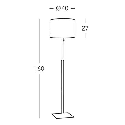 Kolarz A1307.41.7 - Vloerlamp SAND 1x E27 / 60W / 230V