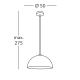 Kolarz A1339.31.Co.VinAu/50 - Hanglamp aan een koord CULT 1xE27/100W/230V diameter 50 cm goud