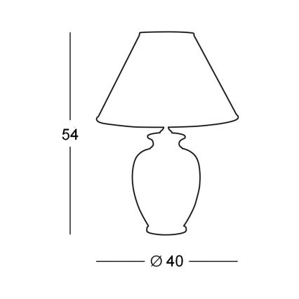 Kolarz A1340.71.Gr - Tafel Lamp  CHIARA 1xE27/100W/230V wit/grijs diameter.40 cm