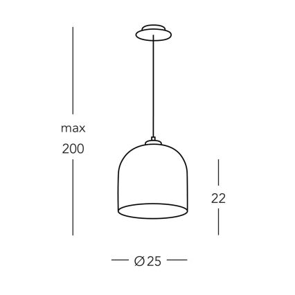 Kolarz A1352.31.Au - Hanglamp aan een koord NONNA 1xE27/60W/230V eiken/wit/goud