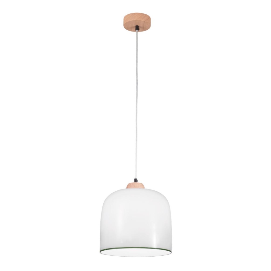 Kolarz A1352.31.G - Hanglamp aan een koord NONNA 1xE27/60W/230V eiken/wit/groen